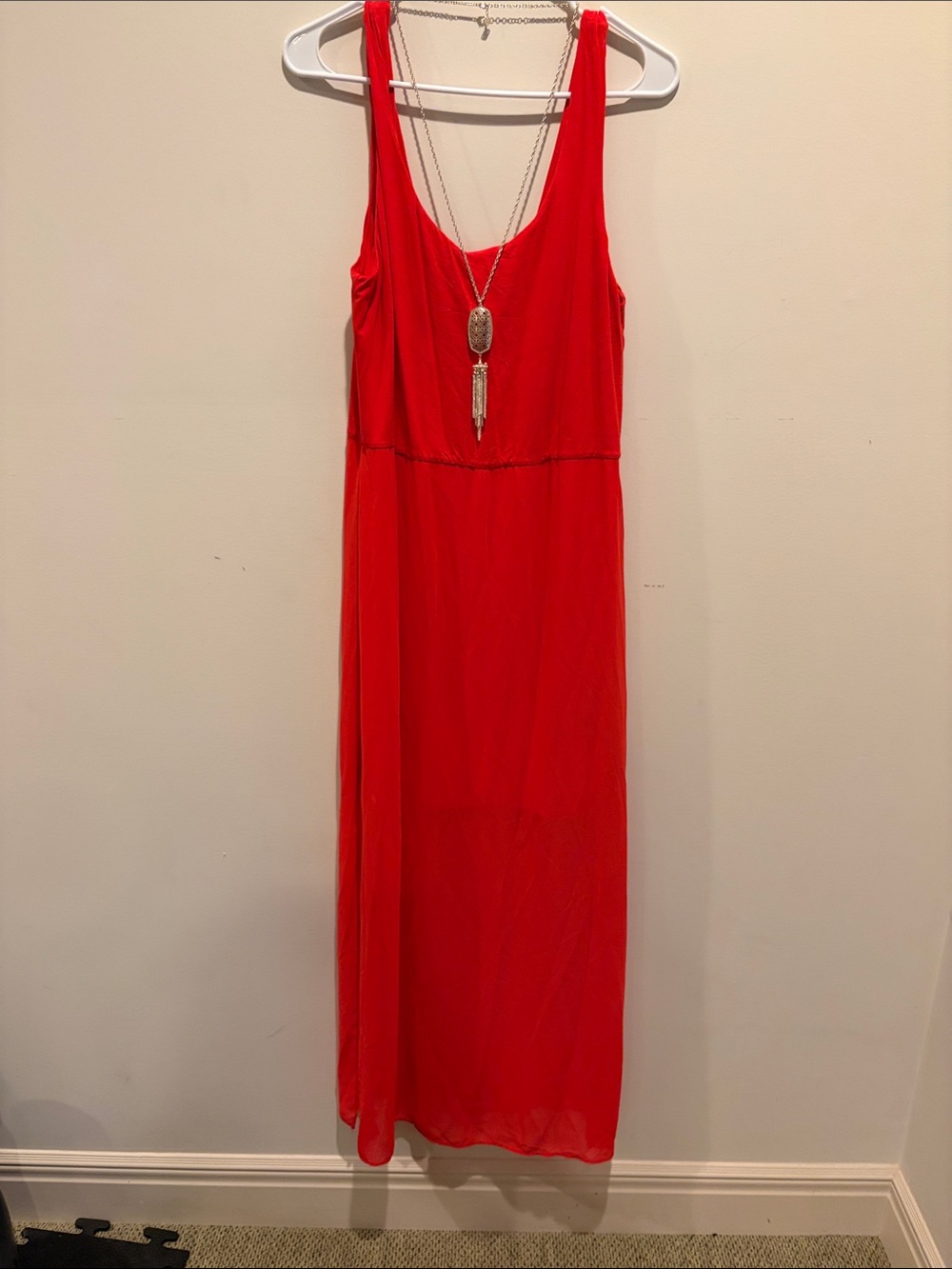 Vince Camuto Red Sleeveless Maxi Dress